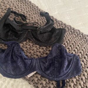 Victoria Secret Underwire Bras - Black and Navy